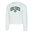 thumbnail image 2 of Women's Concepts Sport  White Boston Celtics Laney Chenille Cropped Long Sleeve T-Shirt, 2 of 3