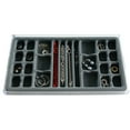 thumbnail image 1 of DR. ORGANIZER 3331 Multi-Purpose Valet Jewelry Organizer, with Velvet Tray, US Patented, 26 compartments, Clear with Gray Insert, 1 of 4