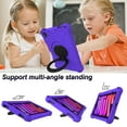 thumbnail image 4 of Dteck Case for iPad mini (A17 Pro) 8.3 inch 2024/iPad mini 6th Generation,Shockproof EVA Case 360° Rotating Stand Hand Grip Kids Friendly Lightweight Cover for iPad mini 6/mini 7,Purple, 4 of 7