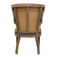 thumbnail image 5 of Phil Exposed Wood Arm Chair Upholstered in Gray Fabric with Nail Trim, 5 of 6