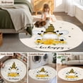 thumbnail image 5 of Round Rug 7Ft Washable Non-Slip, Bees Gnomes Circle Area Rugs for Living Room Bedroom, Spring Floral Farmhouse Daisy Indoor Floor Mats Carpet Runner for Home Decor Aesthetic, 5 of 8
