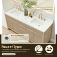 thumbnail image 6 of Cerrito 72" Wood Vanity in Nature Oak Engineered Stone Top no Mirror, 6 of 15