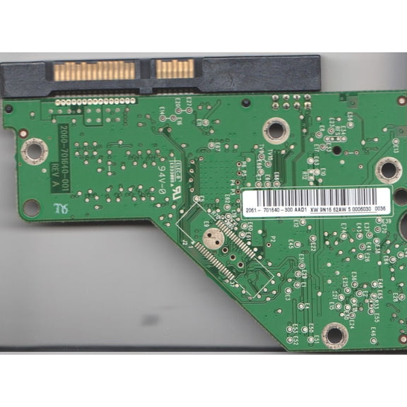 WD5000AAVS-14N7B0, 2061-701640-300 AAD1, WD SATA 3.5 PCB
