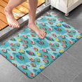 thumbnail image 4 of Pioneer Flower Floral Print Pattern Bathroom Rugs Mat, Non Slip Microfiber Bathroom Rug with Rubber Backing, Soft Mats for Bathroom Floor Tub Shower, 20"x32", 4 of 5
