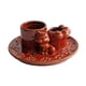 thumbnail image 5 of Porta incienso Strade Fareast Limited Soporte de cerámica Plato de vela de gato Rojo, 5 of 8