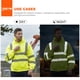 thumbnail image 2 of Sudadera con capucha de seguridad wefeyuv ANSI clase 3 de alta visibilidad amarilla M, 2 of 7
