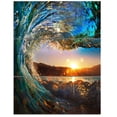 thumbnail image 2 of Design Art - Vagues Colorées de l'Océan Tombant, 2 of 2