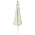 thumbnail image 4 of vidaXL Garden Parasol Azure Polyester, Laminated bamboo, Hardwood Large, 4 of 43