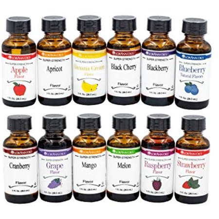 Lorann Super Strength Pack #1 Of 12 Fruity Flavors In 1 Ounce Bottles