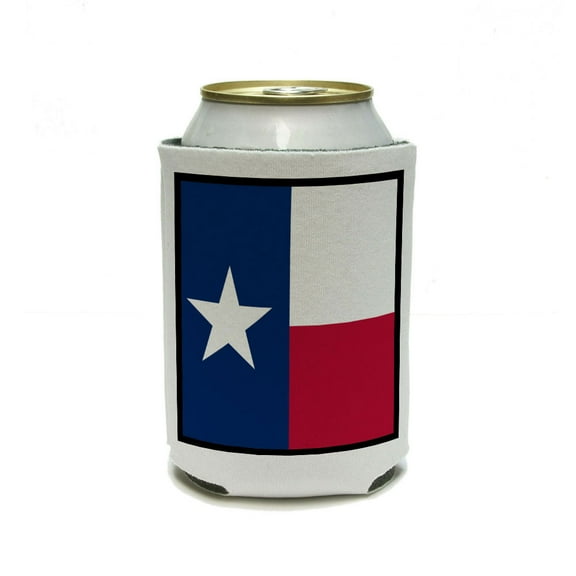 Texas State Flag Can Cooler Drink Insulator Beverage Insulated Holder