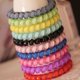 thumbnail image 1 of Gomas para el cabello en espiral de color caramelo, 10 piezas, Gomas para el cabello en espiral elásticas, Gomas para el cabello en espiral pequeñas multicolores, Gomas para el cabello sin arrug, 1 of 4