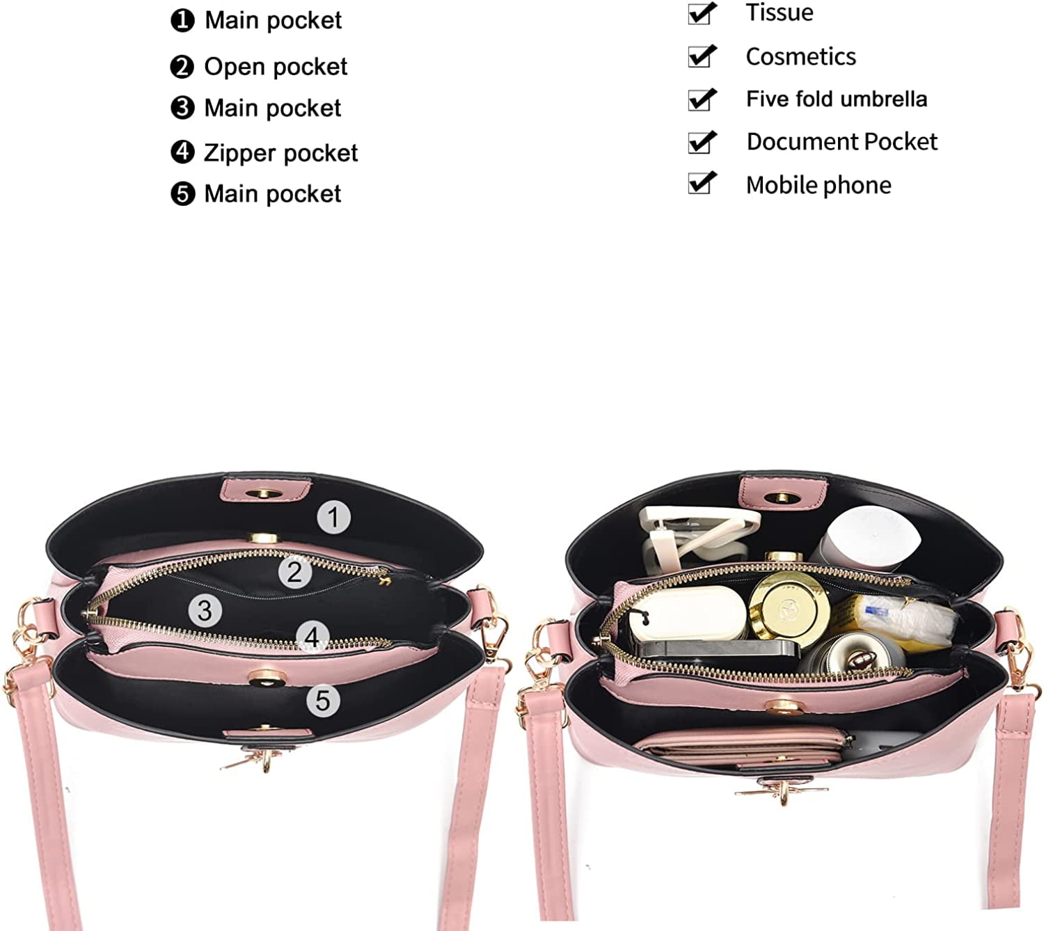 Small Crossbody Bags for Women Fashion Purses Lightweight Handbags Shoulder Bag