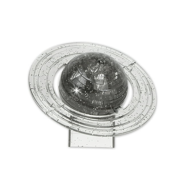 Bloques de cristal 3D translúcidos DIY bloques de rompecabezas juguete en forma de Saturno gris YUNYI BRAND Deportes