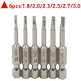 thumbnail image 4 of Peggybuy 6pcs Magnetic Triangle Screwdriver Bits S2 Steel 1/4 inch Hex Shank Bit Set, 4 of 9