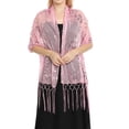 thumbnail image 2 of Shawls and Wraps for Evening Dresses Women's Fashion Scarf Shawl with Tassels for Wedding Pink One Size, 2 of 4