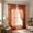 Orange, variant on Lace Curtains 63 Inch Length 2 Panels Set 55 x 63 Inch Rustic Leaf Floral Patterned Farmhouse Vintage Lace Sheer Curtains for Bedroom Dining Room, Rod Pocket Privacy Window Sheer Lacy Curtains