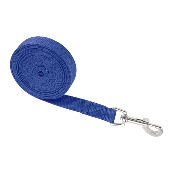 Unique Bargains Training Dog Leash 32.8ft Long Puppy Leashes for Small Medium Dogs Puppy for Training Blue