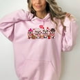 thumbnail image 2 of Bulldog Love Themed Valentine's Day Hoodie Sweatshirt, 2 of 5