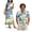 Coastal Tropical, variant on Matching Vacation Outfits for Couples Tropical Flora Women's Casual Dresses & Men's Hawaiian Shirt Quick-dry Maxi Dress with Soft Fabric Gifts for Couples