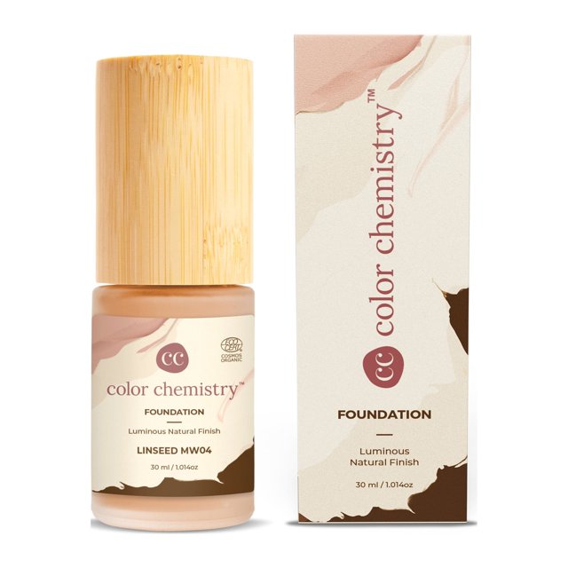 Color Chemistry Organic Foundation, 30 ml | Juicy Chemistry (Linseed MW04)