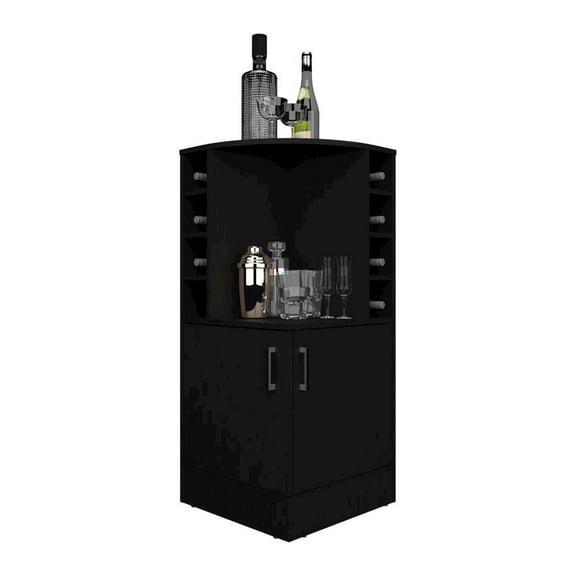 We Have Furniture Hobart Bar Cabinet, Living Room, Black