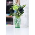 thumbnail image 4 of Lvefit 12 Rosas Artificiales De Color Verde Oscuro, Rosa Verde Esmeralda Con Tallo Largo, Ramo De Rosas De Seda Para Boda, Despedida De Soltera, Fiesta, Decoración Del Hogar, 4 of 5