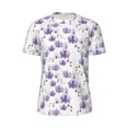 thumbnail image 5 of Wukai Orchids Flowers Print Men's Short-Sleeved Mesh T-Shirt,Quick-Dry Short Sleeve Workout T-Shirt-3X-Large, 5 of 8