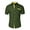 Olive Green, variant on NeedBo Men's Dress Shirts Regular Fit Short Short Sleeve Business Casual Button Down Shirt, Olive Green Size M