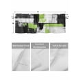 thumbnail image 4 of Valances for Windows Abstract Graffiti Rod Pocket Cafe Window Treatments Valance Curtains for Kitchen Bathroom Laundry Basement Windows 54"x18", 4 of 9