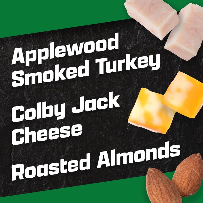 P3 International Turkey Almonds Colby Jack Cheese Protein Snack
