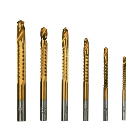 

Drill Bit 6pcs Heavyduty High Steel Drill Bit Set Size 3mm 4mm 5mm 6mm 6.5mm 8mm