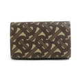 thumbnail image 1 of Pre-Owned Burberry BURBERRY Tri-fold Wallet Coated Canvas Brown Men's Women's 56078k, 1 of 5