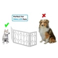 thumbnail image 2 of Zoogamo Tri-Fold Wooden Pet Gate, 47" Wide, White, 2 of 4