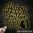 thumbnail image 4 of Craftnamesign Custom Happy Father's Day Metal Wall Art, Best Gifts for Dad and Grandpa, 4 of 5