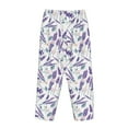 thumbnail image 7 of Fotbe Lavender Flowers Women's Pajama Pants,Sleepwear Pants,Pj Bottoms Drawstring And Pockets-Large, 7 of 7