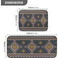 thumbnail image 2 of SKYSONIC Tribal Ethnic Vector Pattern Kitchen Rugs and Mats 2 Pcs, Non-Slip Floor Runner Mat for Living Room Bedroom Dorm Hallyway Home Decor 19.7"x27.6"+19.7"x47.2", 2 of 7