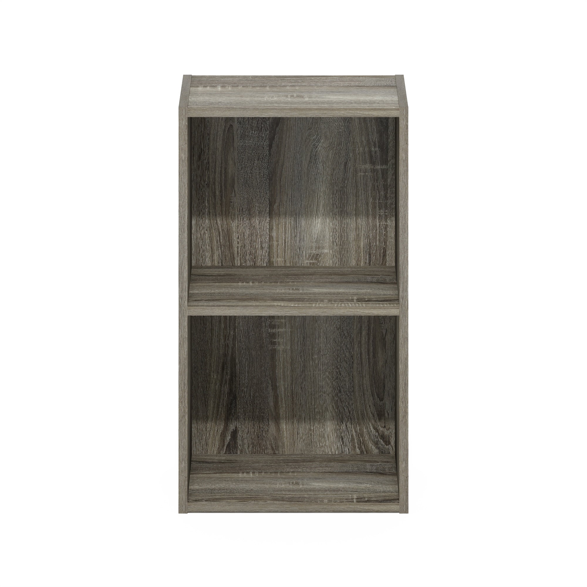 Furinno Pasir 2-Tier Open Shelf Bookcase, French Oak