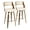 Cream/Walnut, variant on LumiSource Cecina Bar Stools, Zebra/Cream, Set Of 2 Stools