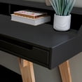 thumbnail image 6 of Linon Rosemont 2-Drawer Desk, 55" Wide, Natural and Black Finish, 6 of 15