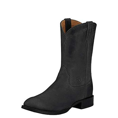 Ariat Men's Heritage Roper Western Cowboy Boot, Black, 13 M...