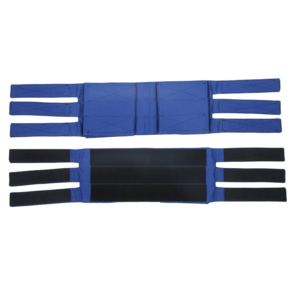 Kritne Wheelchair Footrest Non‑Slip Adjustable Leg Restraint Strap Seat Belt (Blue Average Size),Wheelchair Leg Restraint Strap,Wheelchair Restraint Strap