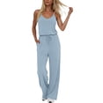 thumbnail image 3 of Frostluinai Jumpsuits for Women Summer Blouson Sleeveless Wide Leg Rompers Long Pants Beach Vacation Cruise One Piece Outfits with Pocket, 3 of 8