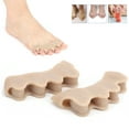 thumbnail image 1 of 2pcs Toe Separators For Overlapping Toes Unisex Silicone Hallux Valgus Bunion Corrector Men/Women Foot Care Correction Tool, 1 of 8