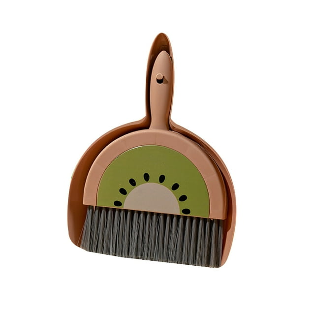 TIELUTT Mini Cleaning Set Cute Fruit Shape Cleaning Gadgets for Desk Countertop Metal Paste Dish Basin for Kitchen Scrub Brush Kitchen Scrub Brush with Soap Soft Brush for Cleaning Cushions