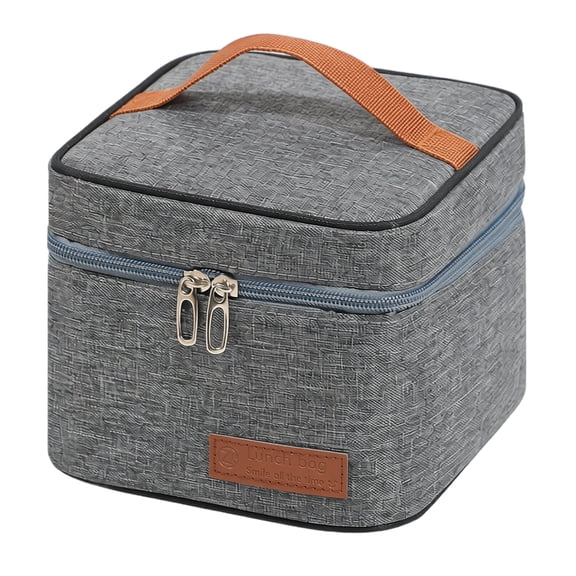 Insulated Lunch Tote Bag | Leakproof Waterproof Oxford Fabric Square Shape | Work Lunch Bag for Adults | Great Gift for Men Gift for Women