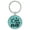 Teal, variant on Best Mom Ever Teal Laser Engraved Leatherette Keychain Backpack Pull - 1.5 x 3 Inches