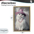thumbnail image 4 of Stupell Industries Shabby Chic Beautiful Brigitte Cat Gold Floating Frame Canvas Art, 21 x 31, by Tina LeCour, 4 of 8