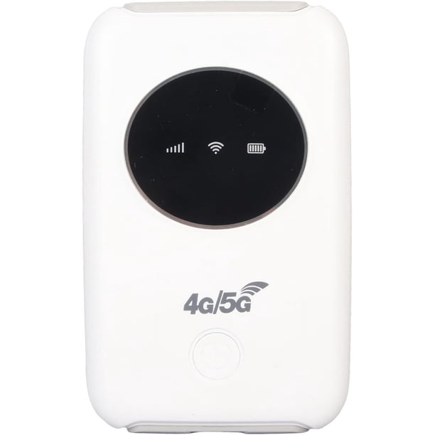 Enrutador de punto de acceso 4G LTE, dispositivo de punto de acceso móvil 5G desbloqueado de 300 Mbps con ranura para tarjeta SIM, enrutador de módem USB 4G LTE portátil para viajes de hasta 10