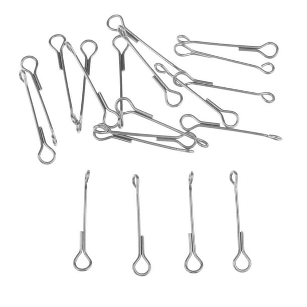 Juego de 20 piezas, cráneo de pescado duradero, vástagos articulados, espina de pescado, herramienta de bricolaje 25 mm