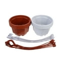 8 Sets Hanging Flower Pot Hanging Plant Basket Hanging Planter Plastic
